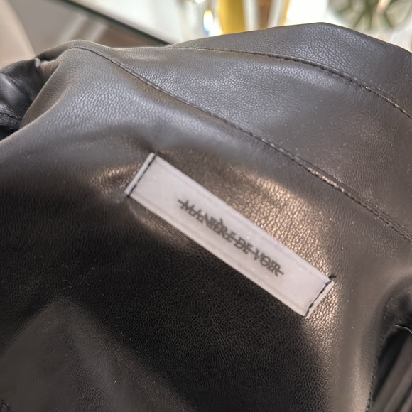 MANEÍER DE VIOR FAUX LEATHER DRESS SIZE 0 - Picture 4 of 4